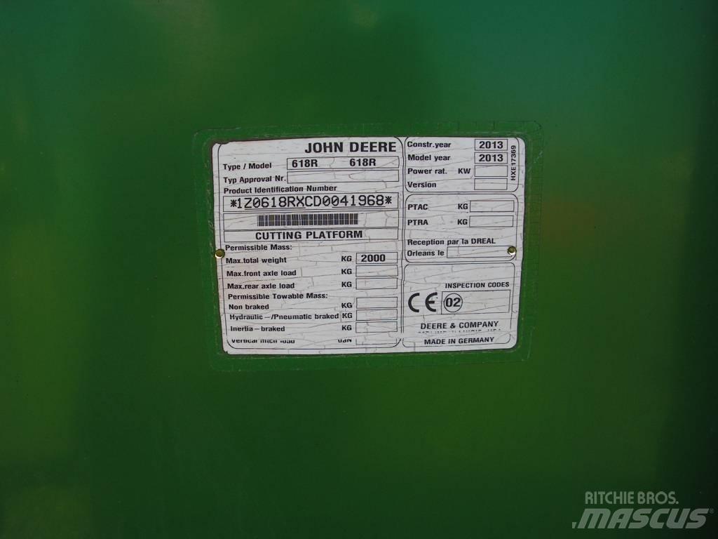 John Deere 618 R Skjærebord til skurtresker