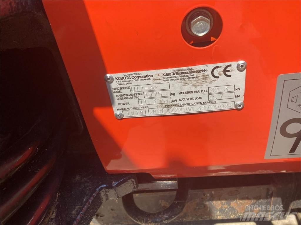 Kubota U17-3 Minigravere <7t