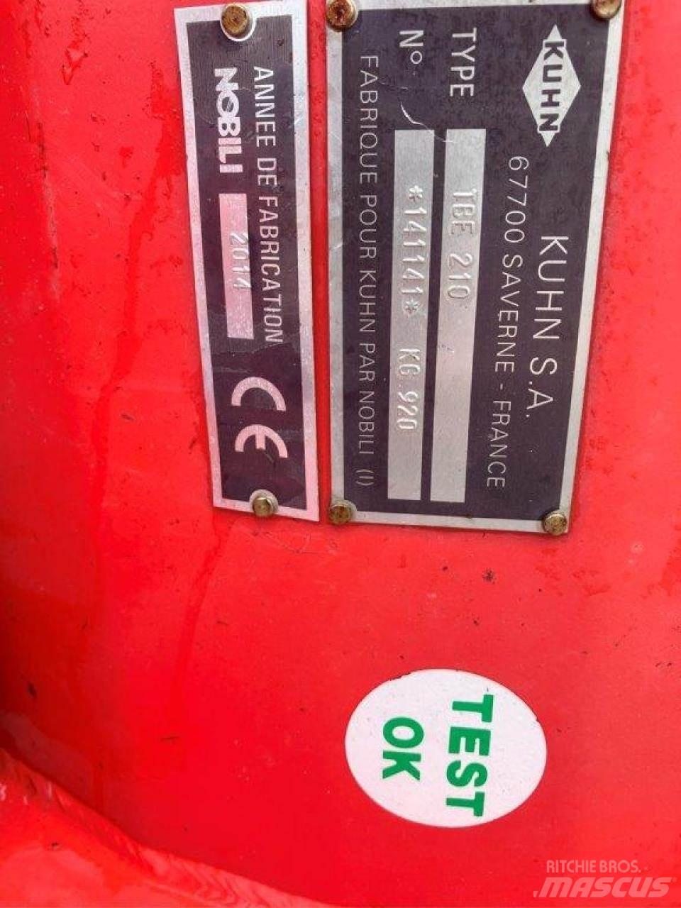 Kuhn TBE 210 Beitepussere og toppkuttere