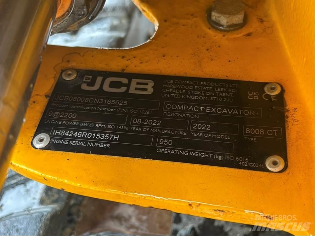 JCB MICRO 8008 Minigravere <7t