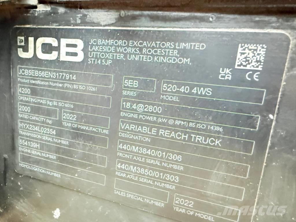 JCB 520-40 Teleskoplastere