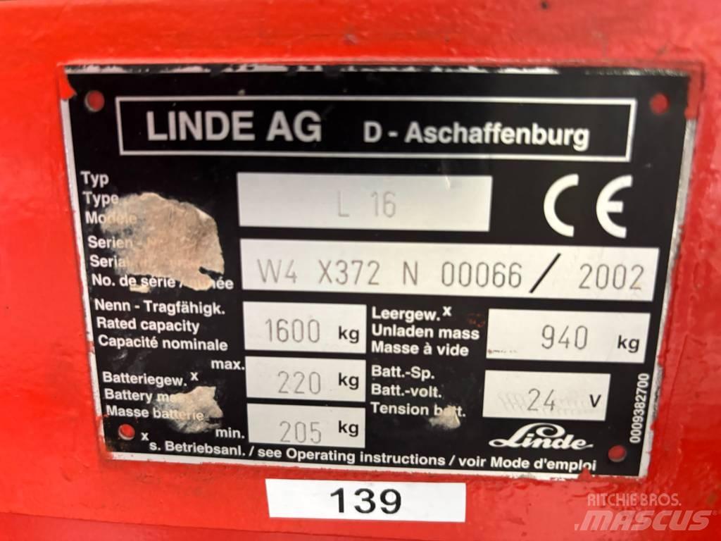 Linde L16 Ledestablere