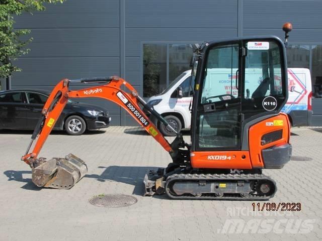 Kubota KX 019-4 Minigravere <7t