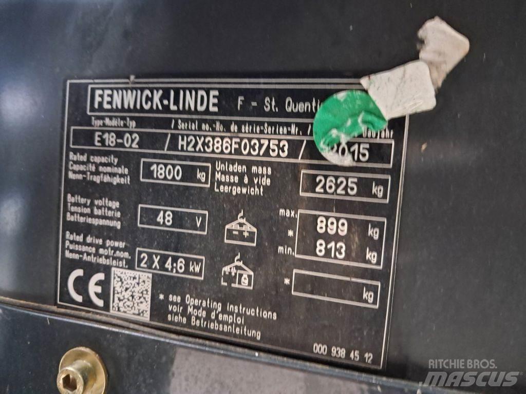 Linde E18-02 Elektriske trucker