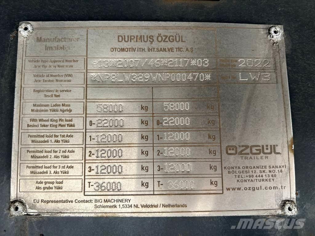 Ozgul LW3 EU 1SS Brønnhenger semi