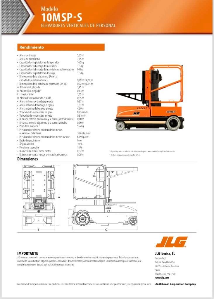 JLG 10 MSP Personløftere