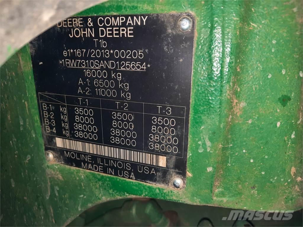 John Deere 7r310 Traktorer