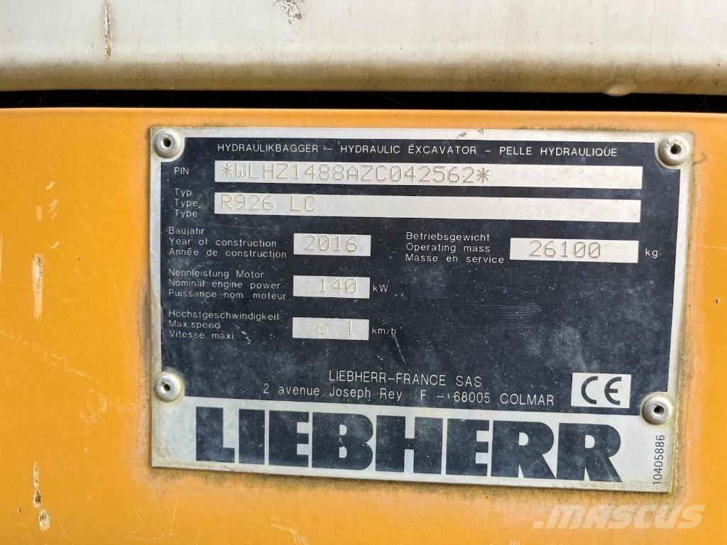 Liebherr 926 Beltegraver