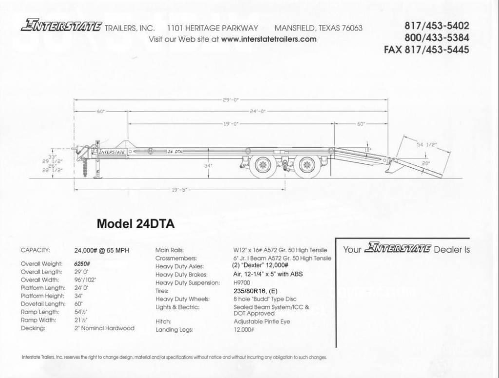 Interstate 24DTA Biltransporter henger
