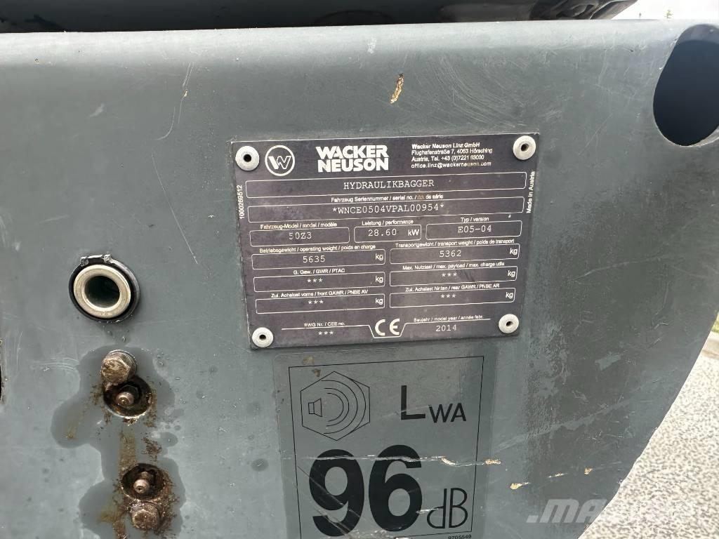 Wacker Neuson 50 Z3 Minigravere <7t