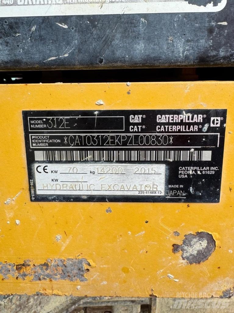 CAT 312 E Beltegraver