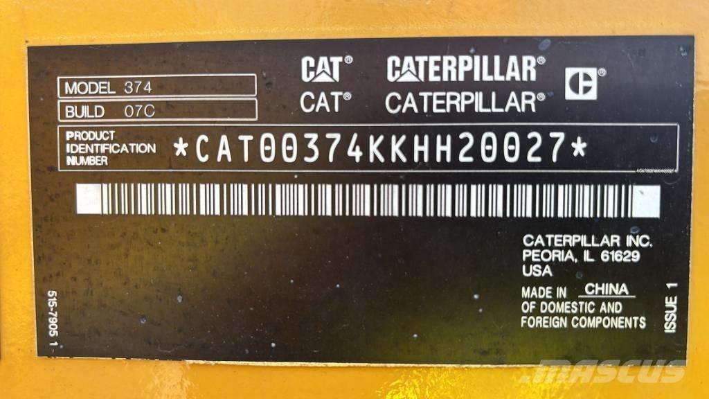 CAT 374 Beltegraver