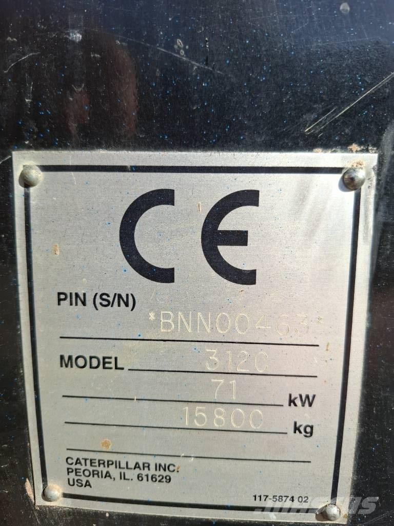 CAT 312 C Beltegraver