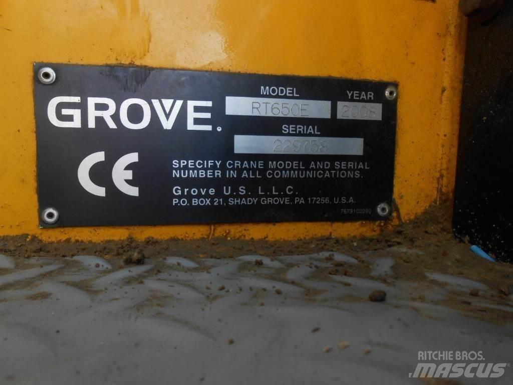 Grove RT 650 E Røff terreng kraner