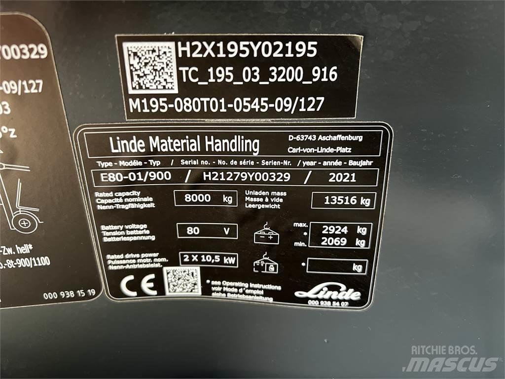 Linde E80/900 Elektriske trucker