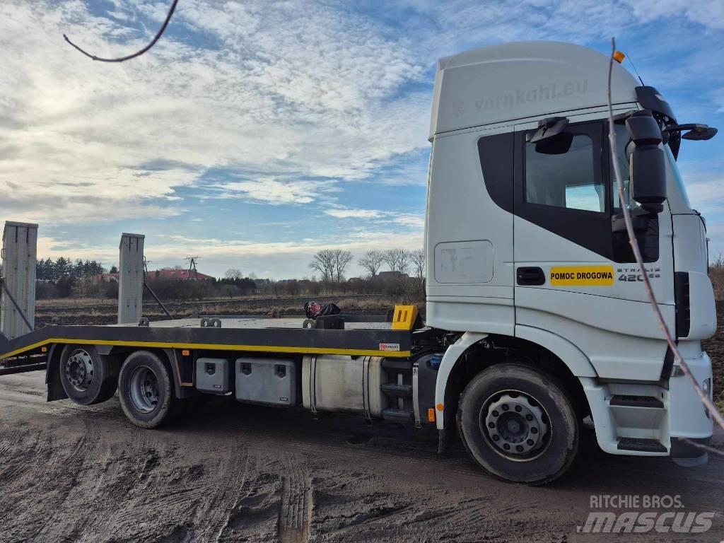 Iveco Stralis 420 Flatvogn med vinsj