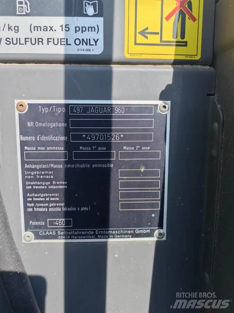 CLAAS Jaguar 960 4WD Selvdrevne fôrhøstere