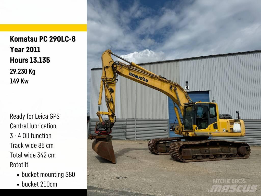 Komatsu PC 290 LC-8 Beltegraver