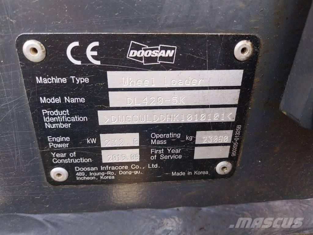 Doosan DL 420CVT-5 Hjullastere