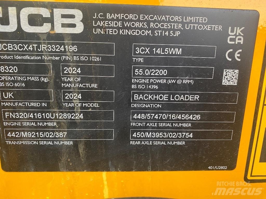JCB 3 CX 14 Traktorgravere