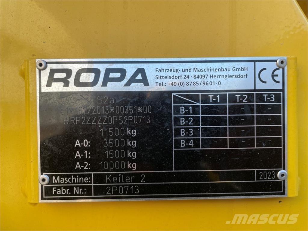 Ropa KEILER 2 Potetopptakere