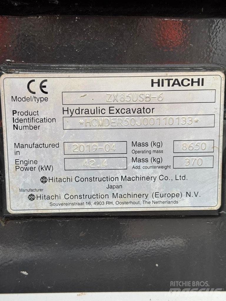 Hitachi ZX 85 US B-6 Midigravere 7 - 12t