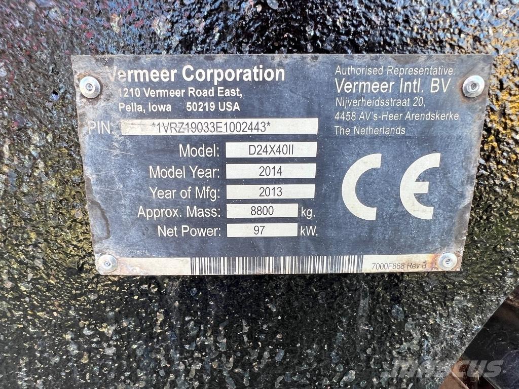 Vermeer D24X40II Horisontal borerigg utstyr