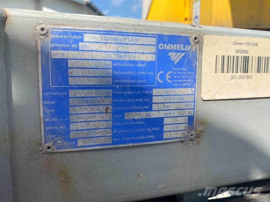 Omme 1700 EBX Tilhengerlifter