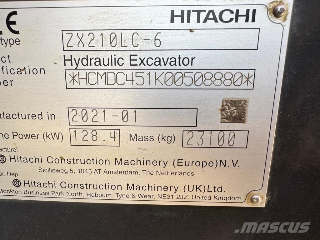 Hitachi ZX 210 LC-6 Beltegraver