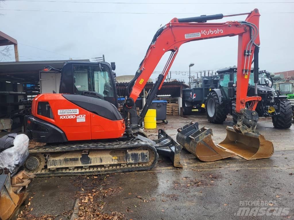 Kubota KX 080-4 Minigravere <7t
