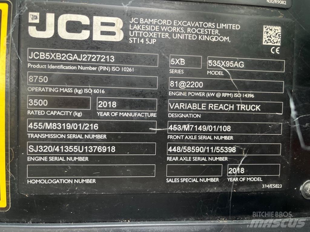 JCB 535-95 Agri Teleskoplastere for Landbruk
