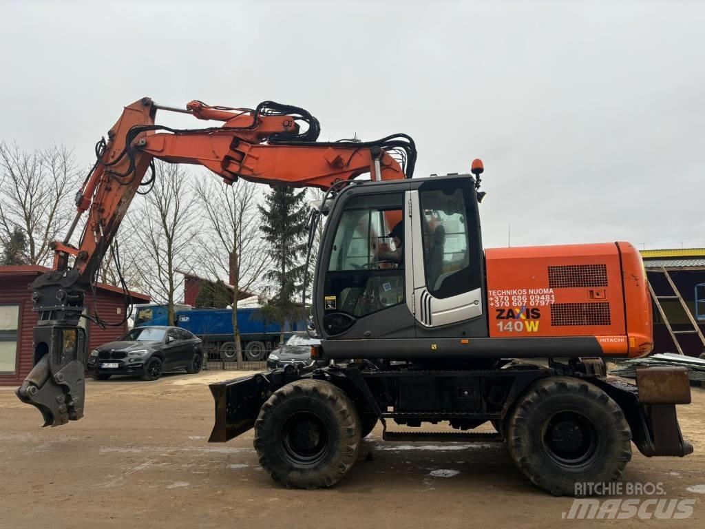 Hitachi ZX 140 W-3 Hjulgravere