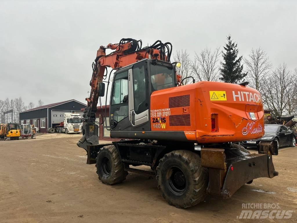 Hitachi ZX 140 W-3 Hjulgravere