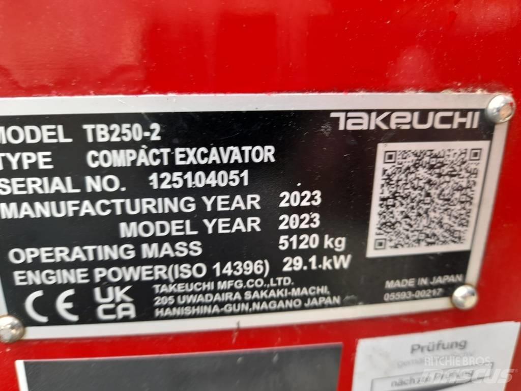 Takeuchi TB 250-2 Minigravere <7t