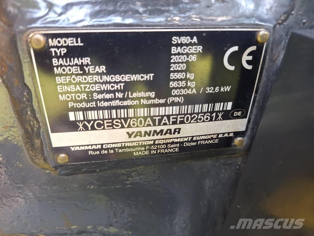 Yanmar SV 60 Minigravere <7t