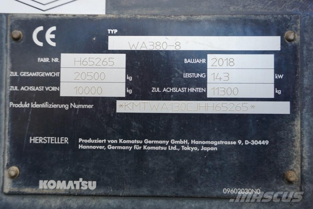Komatsu WA 380-8 Hjullastere