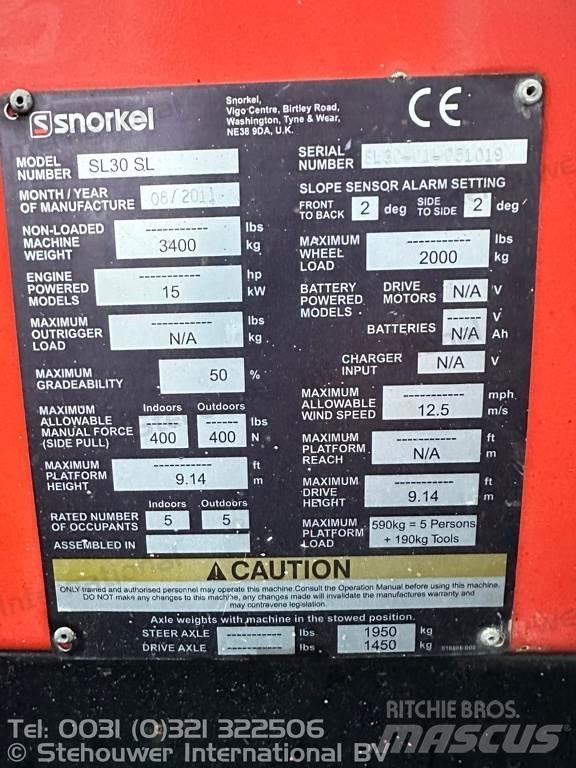 Snorkel SL30 SL Sakselifter