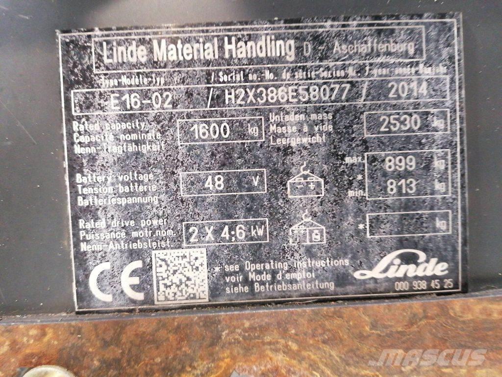 Linde E16-02 Elektriske trucker