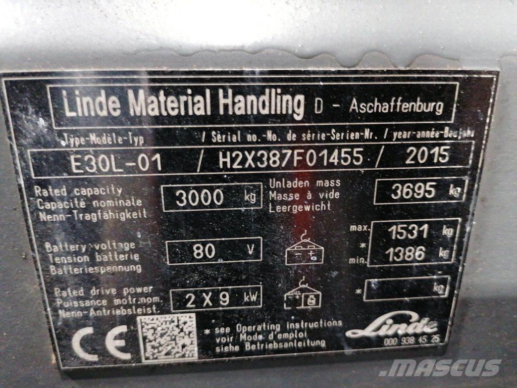 Linde E30L-01 Elektriske trucker