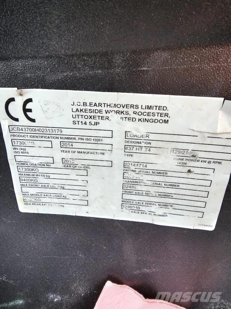 JCB 437 HT Hjullastere