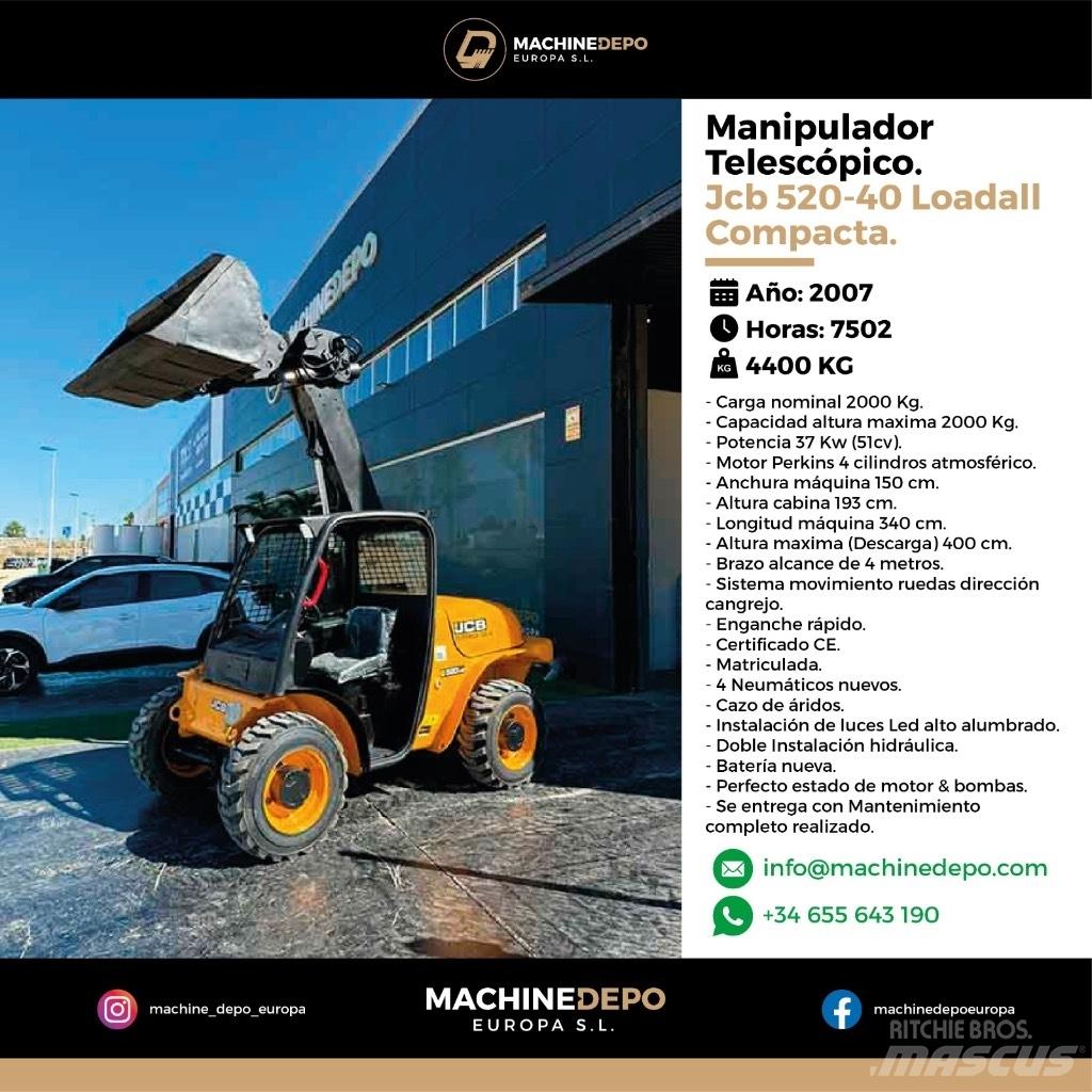 JCB 520-40 Teleskoplastere for Landbruk