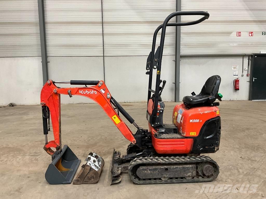 Kubota K 008-3 Minigravere <7t