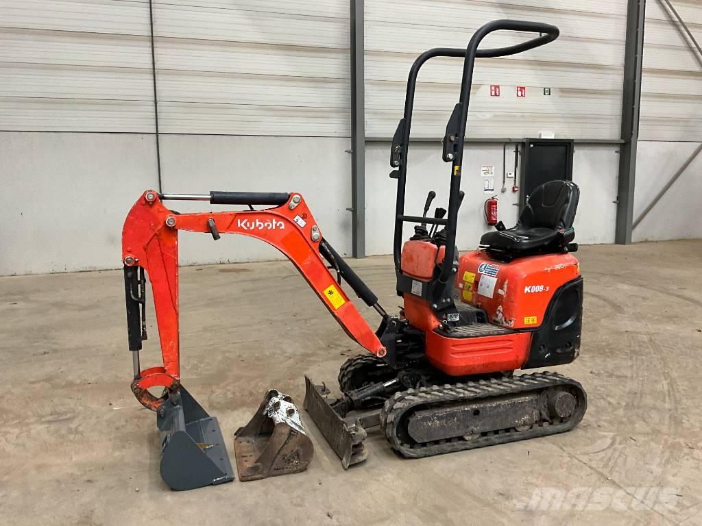 Kubota K 008-3 Minigravere <7t