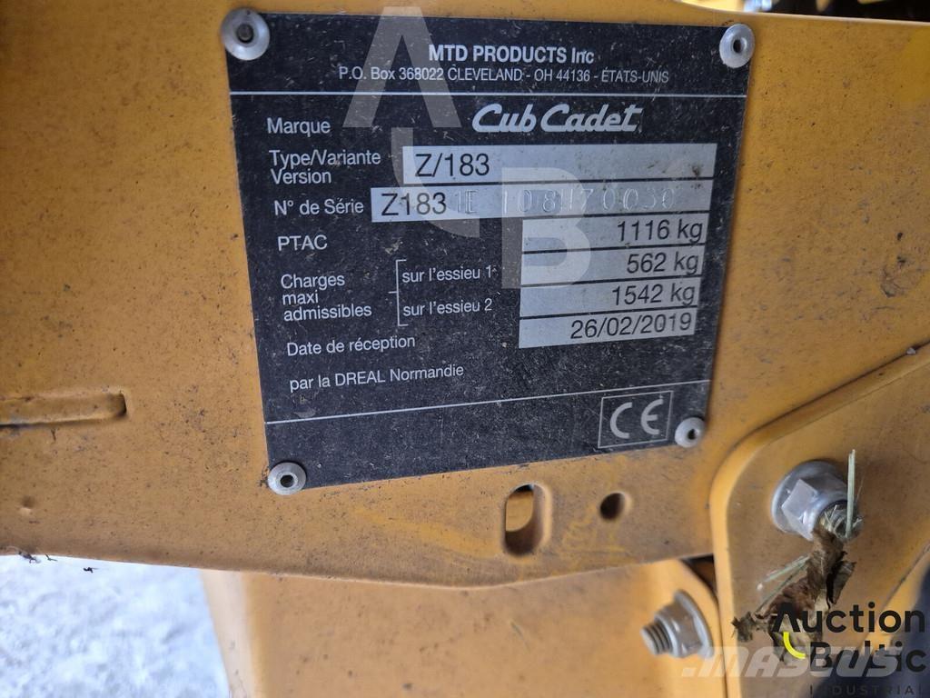 Cub Cadet Z/183 Sitteklippere