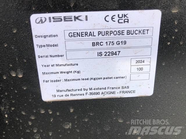 Iseki MX 1.75 BUCKET Park- og hagemaskiner - Annet