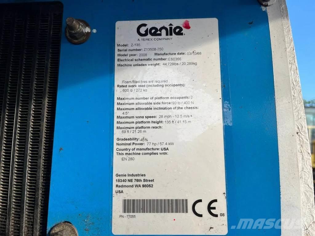 Genie Z-135 Leddede bomlifter