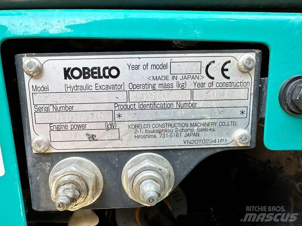 Kobelco SK17SR-3E Minigravere <7t