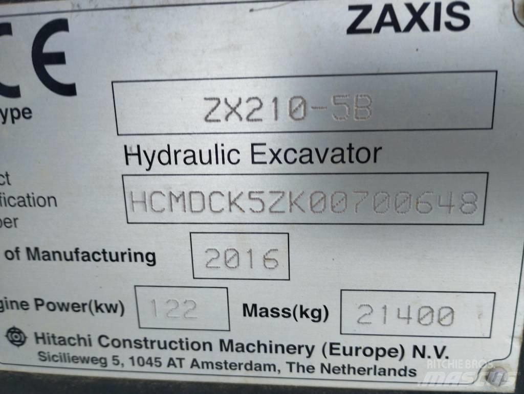 Hitachi ZX 210-5B Beltegraver