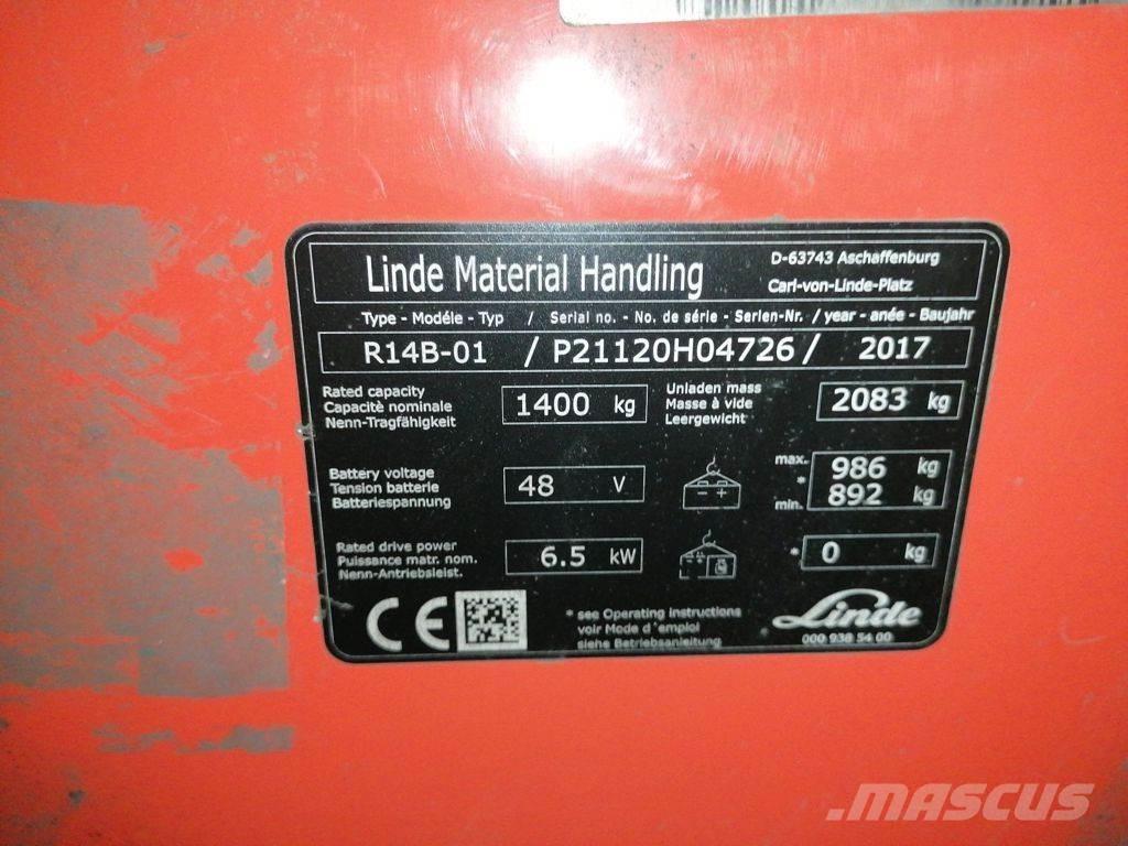 Linde R14B-01 Skyvemasttruck
