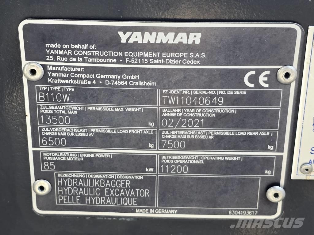 Yanmar B 110 W Hjulgravere